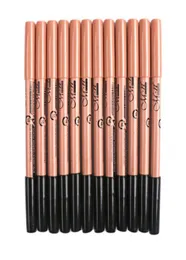 E nuovo arrivo 1set 12pcs 3 colori per scegliere Maquiagem Eye Menow Makeup Double Function Pencils Matillaje5486523