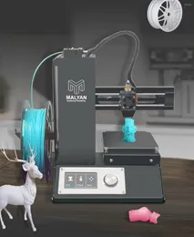 Yazıcılar M200 FDM MINI 3D YAZICI - Çocuklar ve yeni başlayanlar için tam olarak monte edildi Ücretsiz Örnek Pla Filament MicroSD Kart Ön Yük