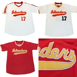 Jam Hawaii Islanders 1980's Jersey 100 ٪ Ed S to 3XL Baseball Jerseys اسم مخصص أي رقم أحمر أبيض