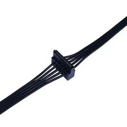 Ny 1 st 45 cm kabel mini 6 stift sväng 2 sata strömförsörjning för lenovo huvudkortgränssnitt små 6pin till två sATA SSD strömförsörjningskabel för