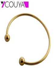 Couya nyfödda armband guldfärg stålpärla armband jonc argent kvinnor guld enkla tunna fina armband armband a10055 Q659858519