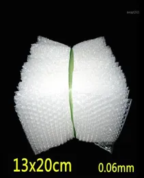 Involucro di plastica da 200 pezzi da 1320 cm borse da imballaggio a bolle bianche PE sacchetti a bolle trasparente doppio film17615479