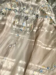 Ethnische Kleidung Hanfu Kleid Damen Han Tugend Original HE Yin Rose Patchwork Stickerei Tang Dynastie Han Elemente Frühling Sommer voll