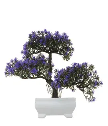Flores decorativas grinaldas plantas artificiais falsas Árvore Bonsai em vaso de plantas decoração de decoração de decoração resina Basin Simulatio4889718
