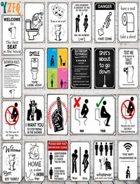 2021 Metal Signs Vintage Toilet Rules Tin Signboard Oldfashioned Kitchen Tools Wall Bar Plate Family Man Cave Decoration Decor Re8758876