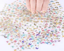 30 fogli decorazioni per le nail art decorazioni manicure 3D farfalle olografiche laser 3D design adesivo per unghie per unghie fai -da -te adesivi di decalcomania del fai -da -te5038089