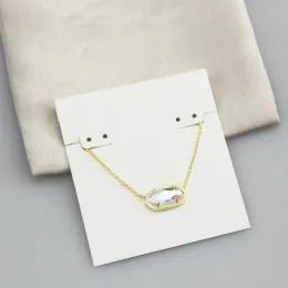 Buntglas Hexagon Anhänger Halsketten Halskette Real 18k Gold Plattes Bangles Glitter Schmuck Brief Geschenk