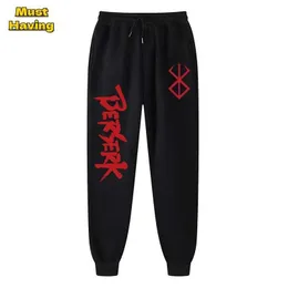 Мужские брюки Berserk Print Mens Sports Jogger Брюки весна и осенние шерстяные брюки с карманами для ролевой игры Clothingl2405