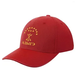 Ballkappen Adiga Geschenk für Circassian Great Adygea Flag Baseball Cap Beach Hut Custom Hüte Sonnenschutzmittel für männliche Frauen