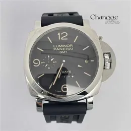 Męskie luksusowe zegarki świetlisty kwarc srebrny zegarek ze stali ze stali nierdzewnej panerahai luminino pam01312 44 miernik precyzyjna stal ośmioletnia przedłużona gwarancja PAM00533 BLA