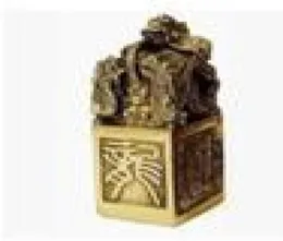 Copper Dragon India Seal Otwarcie Yuxi Zhaocai Xianglong Kowloon Transport Feng Shui Ornaments6306720