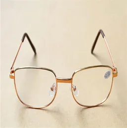 Silvergold Frame Classic unisex billiga läsglasögon män kvinnor metall ram läsglasögon diopter 100400 50pcslot5474422