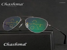 Sonnenbrille Chashma Marke Progressive Multifokal -Objektiv -Lesebrillen Männer Presbyopia Hyperopia Bifokal Titanium de Grau 1514536170