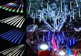 30cm 8 lampsset Christmas Decorations Lights Meteor Shower Lamp Set LED Light Bar Decorative Light Outdoor Waterproof Tube Colore5568358