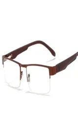Occhiali da lettura a metà telaio in metallo Ultralight Presbyopia Spectacles da 10 a 40 pc templi fatica gafas 10 15 20 25 30 35315461