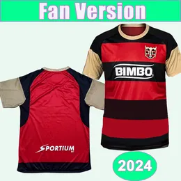 2024 Peluche Caligari Mens Soccer Jerseys LOPEZ L.JACKSON DANI LOPEZ CORONA DUSTINN FURBY Home Black Red Football Shirts Short Sleeve Uniforms