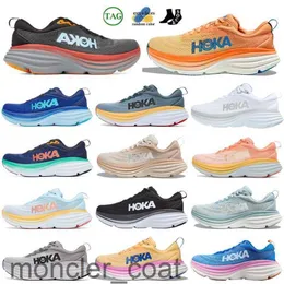 Hokka Oone Boondi 8 Running Hokkas Scarpe da donna Sneakers per uomini per uomini Blakc White Harbour Mens Donne allenatore di donne Runnners Big Taglia 36-48