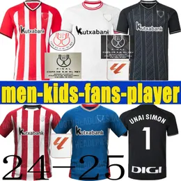 24 25 Maglie da calcio da club Berenguer 2024 2025 Muniain Athletic Bilbao All Away Williams Shirt calcistica Raul Garcia Villalibre Jersey Sanchet Finals Finals Kit