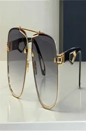 Солнцезащитные очки Top Man Design Design Sunglasses The King II Square Lens K Gold Rame Higher щедрый стиль на открытом воздухе UV400 Protective7219641