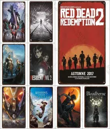 Classic Game Metal Tin Retro Tin Poster Video Gaming Room Wall Decoration Anime Art Metal Plates Pub Bar Sign Tin Pictures 20x30cm9908351