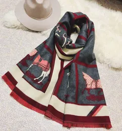 Autumnwinter Women039S SCARVES OCH SACLS TOP DESIGNER Cashmere Blend Senior Ethnic Style Scarves and Shawls 18070cm Soft and1297474