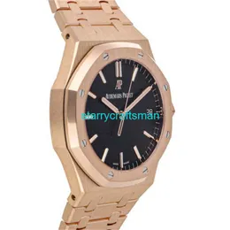 Luksusowe zegarki APS Factory Audemar Pigue Royal Oak Znak Rose Gold Mens Bransoletka Watch 15500OR.OO.1220OR.01 STS6