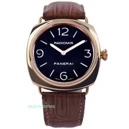 Fashion Luxury Penarrei Watch Designer Novo Single Mens Assista Pam00231 Material de ouro rosa