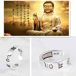 REARS CLUSTER CLUSSION SINERACTER MANTRA WOMENT RING OPEN SIZE ERDERY BUDDHIST CIRCTURES HEART SUTRA TEXT POSSINGENT INDEX Fingeramulet