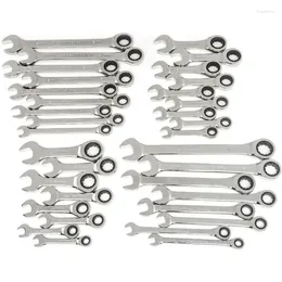 Profesyonel El Aleti Setleri Gearwrench 34 PC. Standart Stubby Ratcheting Anahtarı Seti SAE Metric - 85034