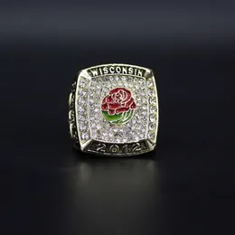 Rings de banda 2012 Universidade de Wisconsin NCAA Champion Ring Flower Design LDVI