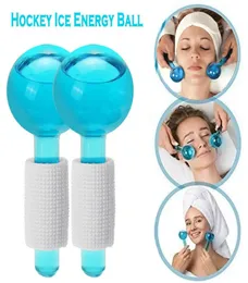 2PCSSet Large Beauty Ice Hockey Energy Beauty Crystal Ball Facial Cooling Ice Globes Water Wave For Face and Eye Massage8397814