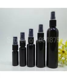 50 pcs 10ml 20ml 30ml 50ml 100 ml 검은 색 플라스틱 스프레이 병 검은 분무기 향수 화장품 용기 어두운 색상 2010138825309