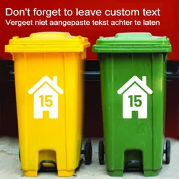 4pcs Wheelie Bin Sticker