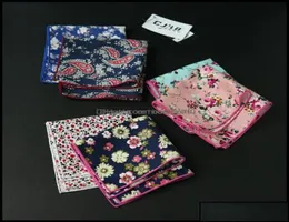 ladies lace handkerchiefs Handkerchief Home Textiles Garden Garden10Pcs Lot 27Colors Selectable Korean Fashion Designer Mens Pock3899967