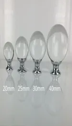 20mm 25mm 30mm 40mm Cam Çekmece Dolap Düğümleri S Gümüş Krom Kristal Top Dresser Kapı Kulpları Modern Mobilya Knobs6942299