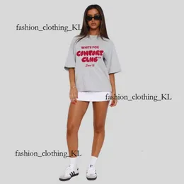 Maglietta bianca topp designer top designer fustina di topx topx topx white foxx con cappuccio tshirt cotone casual harajuku tees tees pantaloncini da donna manica sottile hip hop 87