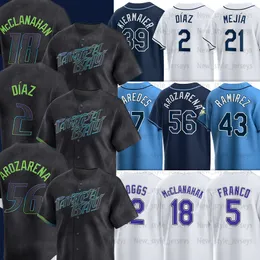 2024 City Connect Randy Arozarena Tampa Bay Jerseys Rays Shane McClanahan Yandy Diaz Junior Caminero Josh Lowe Brandon Lowe Jacob Waguespack