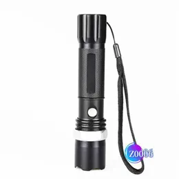 Charging Flashlight Outdoor Strong Tactical Flashlights Torches t Powerful Tactical self defense flashlights hiking camping lamp latern with 18650 battery FAOZ