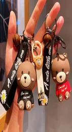 Designer Sneaker in pelle Torchia in silicone Net Populario Big Bear Boll Cartoon Candant Rope Cine Key Hanging Jewelry Women039S S5273897