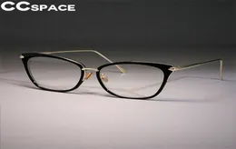 Lady Sexy Cat Eye Glasses Frames Women Retro Big Glasses Alloy CCSPACE Brand Designer Optical Fashion Computer Glasses 4536964344499