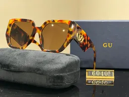 Designer Sonnenbrille Frauen Mode GGCCC Markenmännchen fortgeschrittener PC -Rahmen Luxus -Sonnenbrillen Serie 9Colors Benzin -Loguat -Pfad optimistische Favorita persona präsent