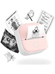 Phomemo T02 klistermärke Printer Thermal Bluetooth Mini Printer Inkless Label Maker Print Pod Machine för DIY Study NotesMemo List 240426