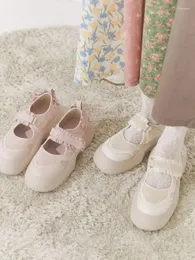 منصة الأحذية غير الرسمية ارتفاع النساء لوليتا على غرار Zapatos Mujer Japan Kawaii Sneakers Mary Janes Chaussure Femme Sapatos