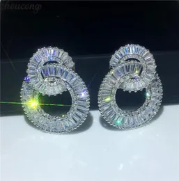 Choucong Luxury Evering Oreger Drop Earring T 5A Zircon 925 Orecchini a pensione per matrimoni in argento sterling per donne gioielli da festa71987884433428