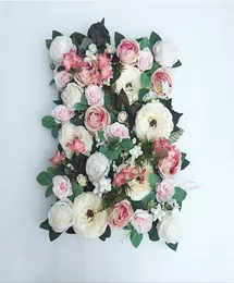 4060cm Luxury customize silk hydragea artificial flower wall panel grass base DIY backdrop wedding arch decor flower wall art T207865818