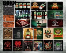 Jagermeister Metal Sign Tin Tin Signs 금속 플레이트 플라크 금속 빈티지 펍 바 남자 동굴 벽 장식 바 벽 세련된 차고 Decorat9914499