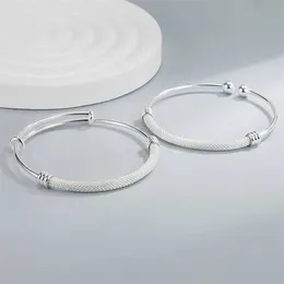 Catena elegante 925 sterling argento femminile da donna braccialetto a foglia aperta a forma di fascino regolabile bracciale ragazza festa gioiello regalo natalizio