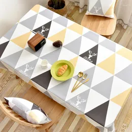 Table Cloth B90tablecloth Waterproof And Oil-proof No-wash Anti-scalding Rectangular Mat Ins Style Simple Coffee Ta