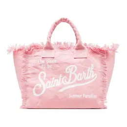 Saint Barth Brand Casual Tote Bag Travel Beach Duża pojemność Projektant Tassel Luksusowe torebki torebki na zakupy 240429