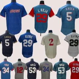 Jacob DeGrom Baseball Jerseys Corey Seager Marcus Semien Adolis Garcia Nolan Ryan Scherzer Rangers Men Młodzież S-3xl